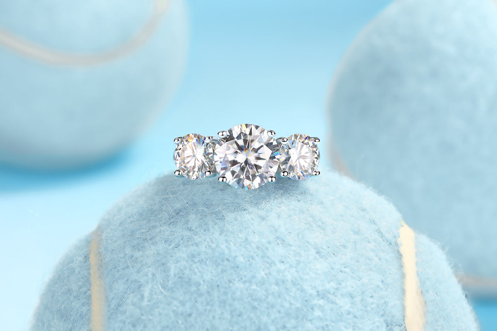 Three Lives Of Fortune 3ct Moissanite Ring