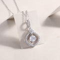 Space Dream Moissanite Necklace 1ct Silver