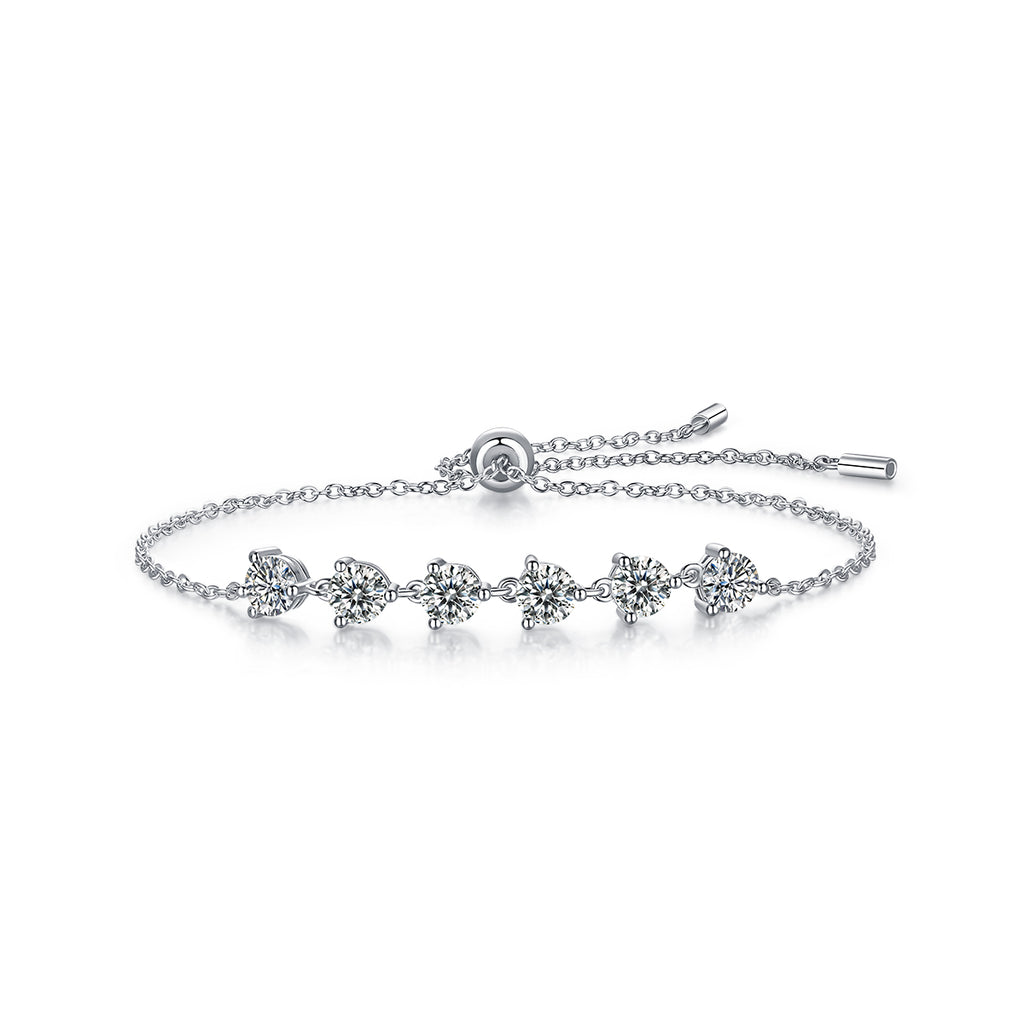Moissanite Bracelet - 3ct S925 Silver 16cm