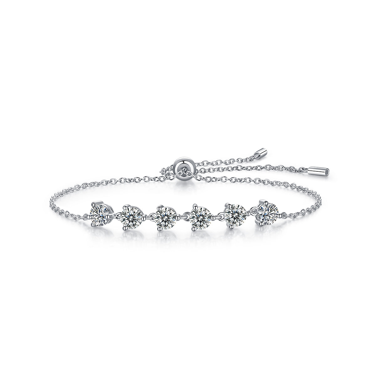 Moissanite Bracelet - 3ct S925 Silver 16cm