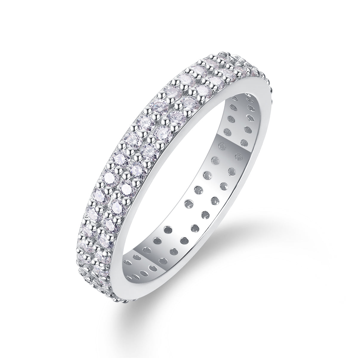 Starlight Moissanite Ring - S925 Silver Platinum