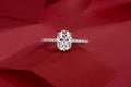 Aurora Oval Moissanite Ring - S925 Silver