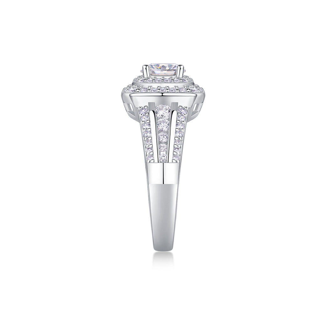 Starry Sky Moissanite Crown Ring - S925 Silver