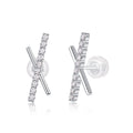 Intertwined Souls Moissanite Stud Earrings