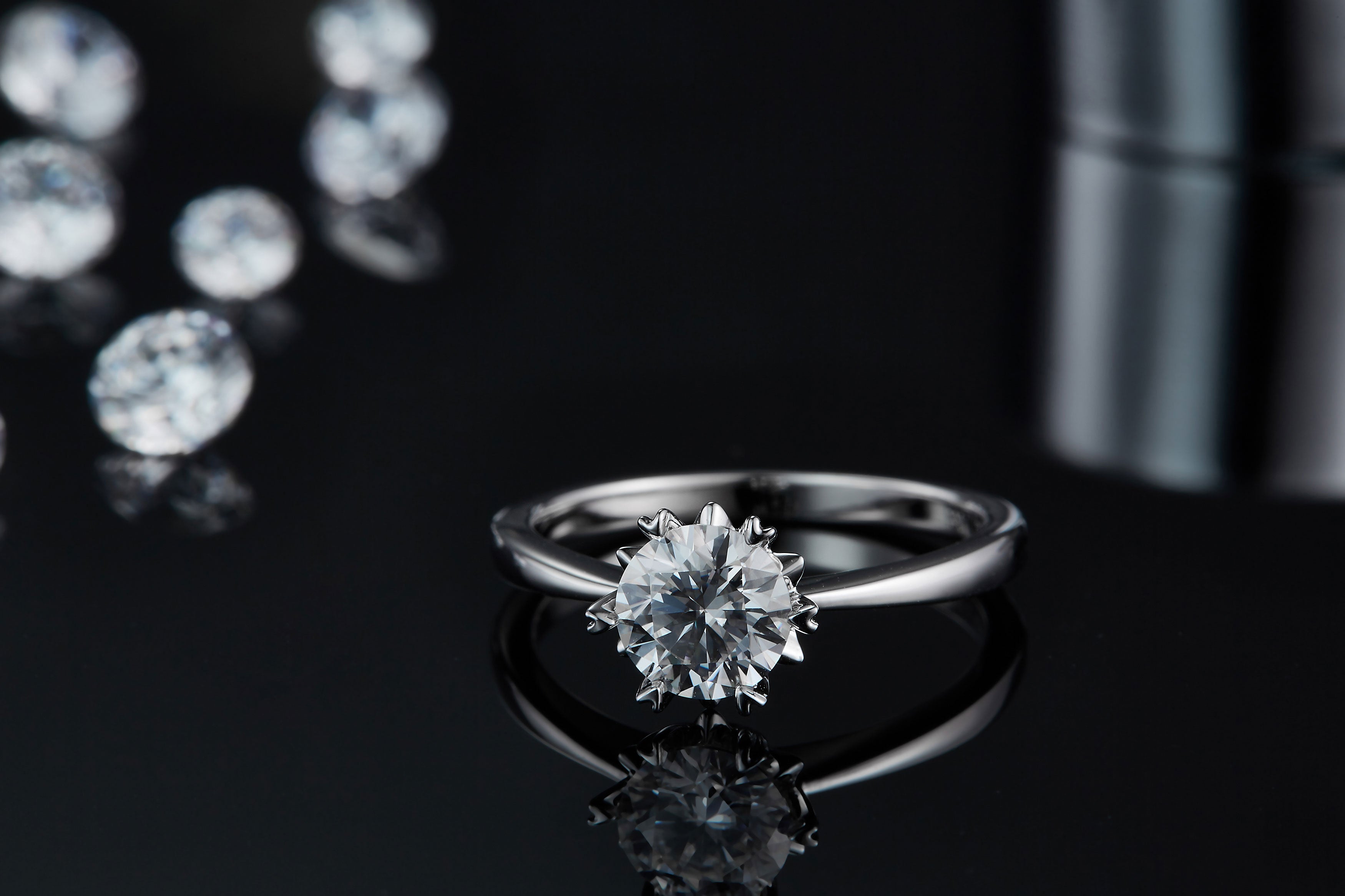 Celestial Equator Ring - Moissanite 1ct Silver