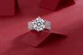 Eternal Vow Ring 5ct Moissanite Silver