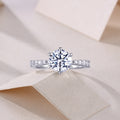 Moon Tear Ring - Moissanite 2CT Silver