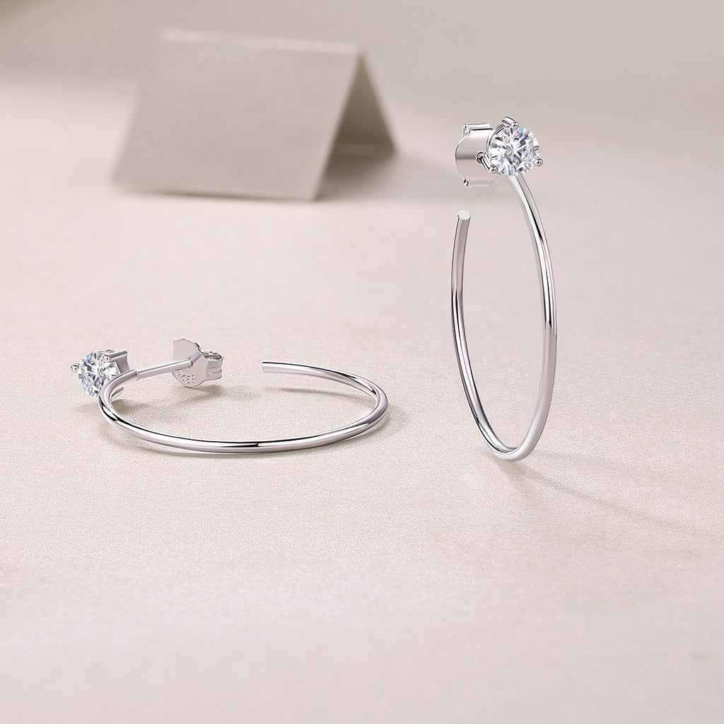 Zenith Glow Moissanite Earrings S925 Silver