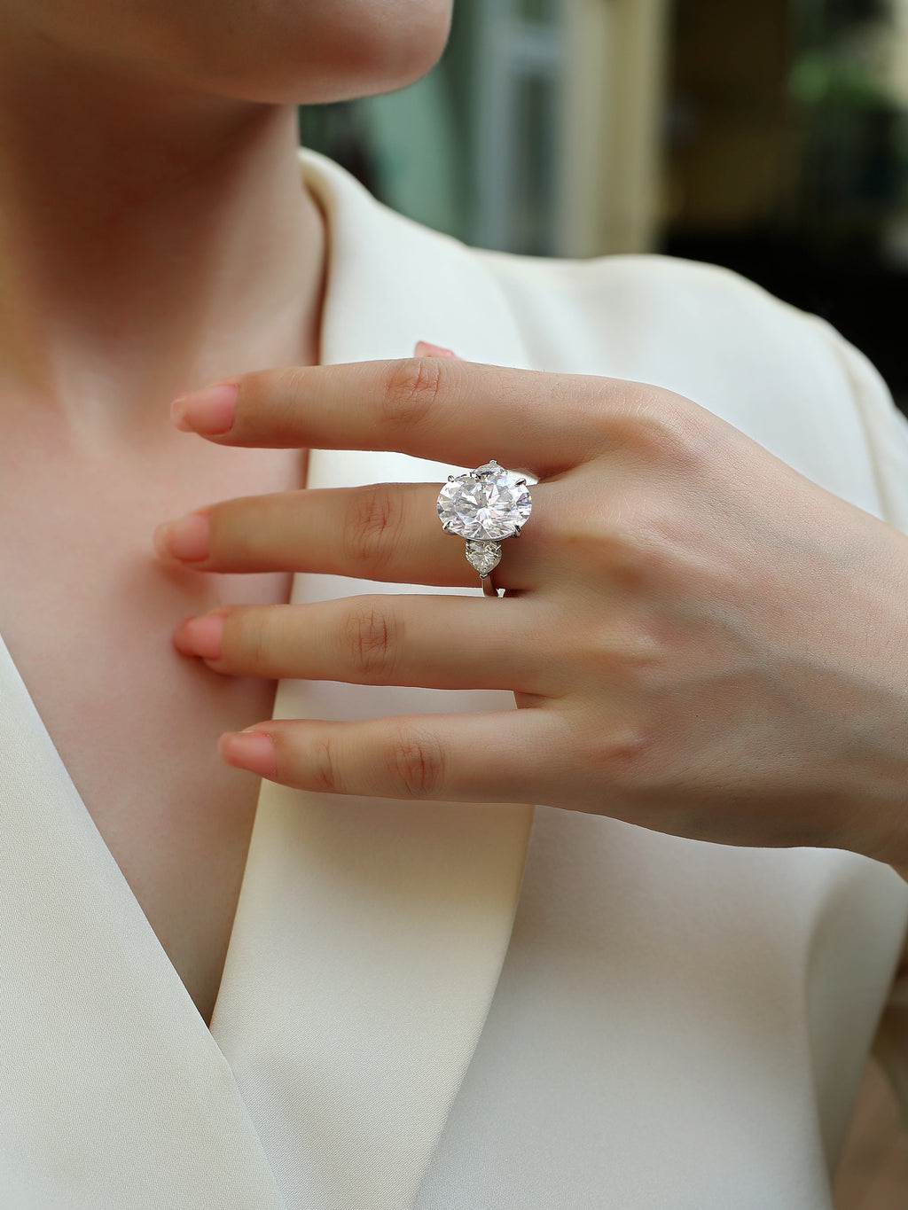 Soul Resonance Moissanite Ring - Silver Plated