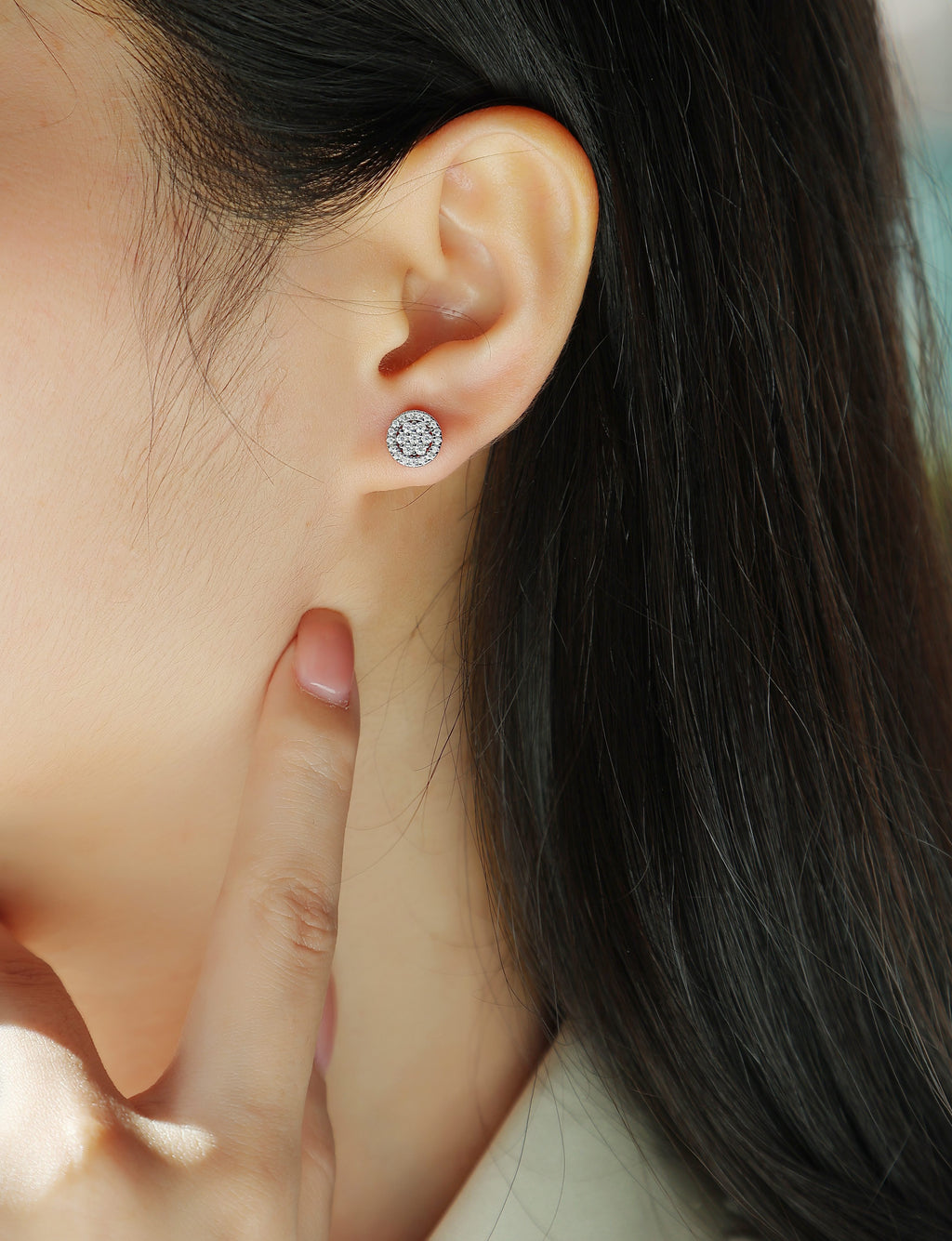 Cosmic Conjecture Moissanite Stud Earrings