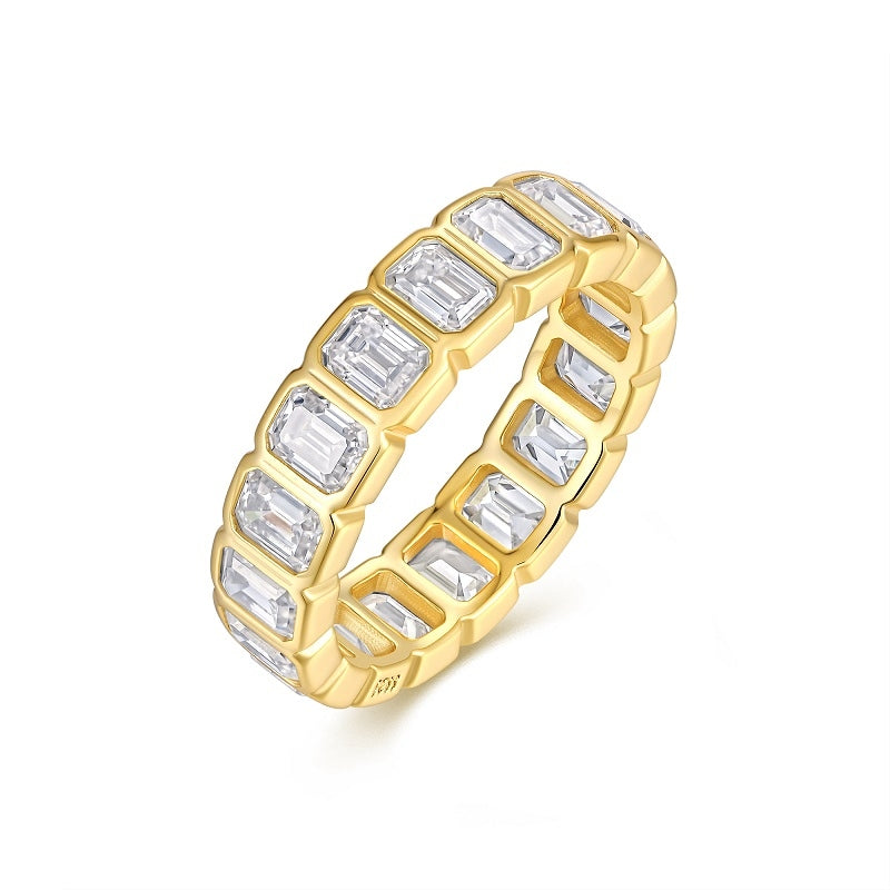 Aphelion Moissanite Ring - Gold-Plated S925 Silver