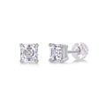 Achernar Moissanite Stud Earrings - Square 5.5mm