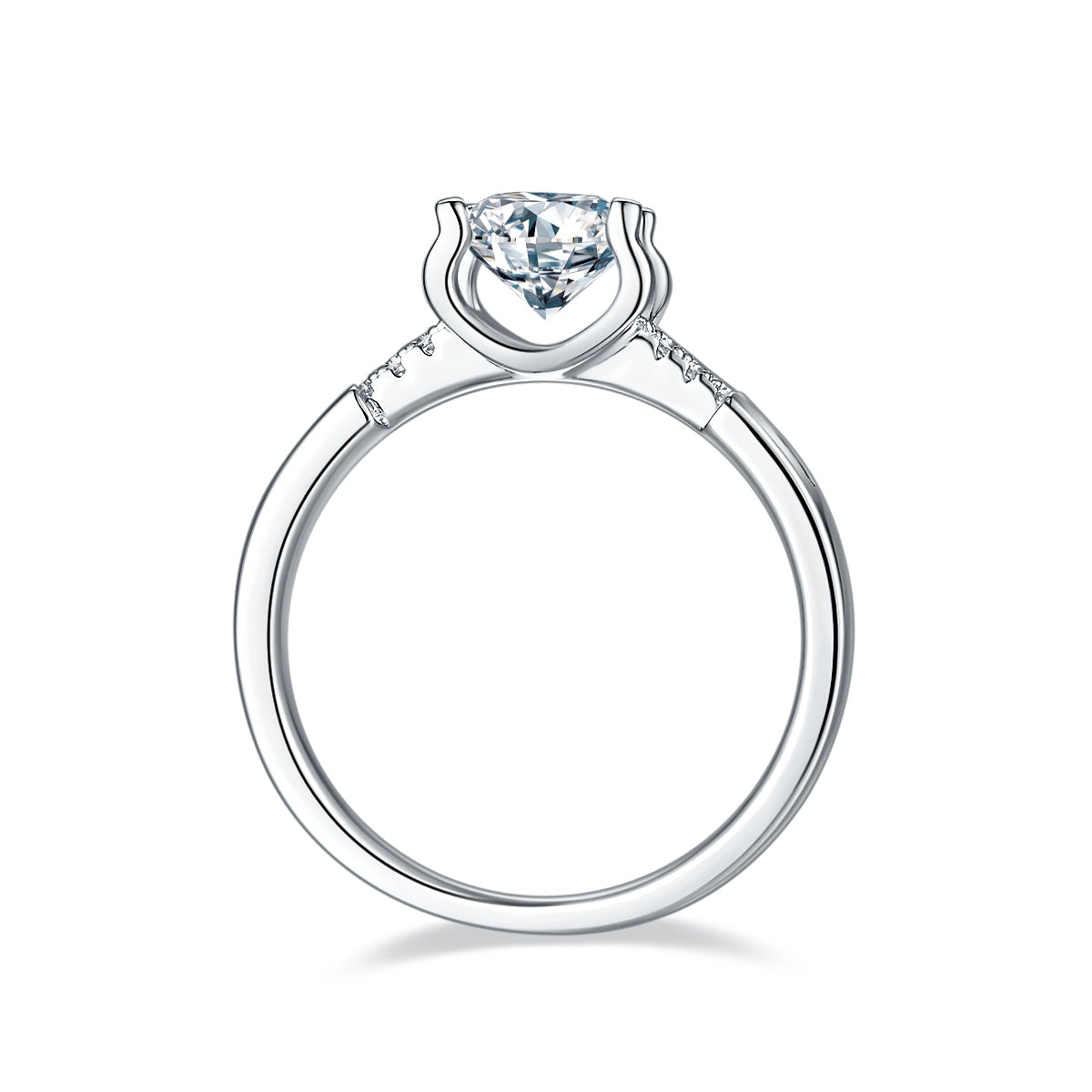 Shield of Light Moissanite Ring 1 Carat S925