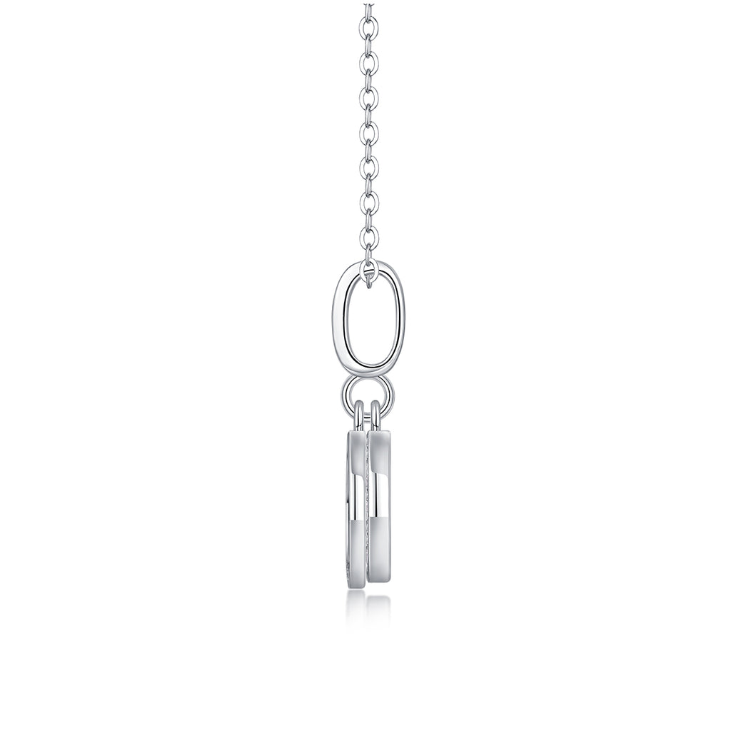 Becrux Moissanite Necklace - S925 Silver 40cm