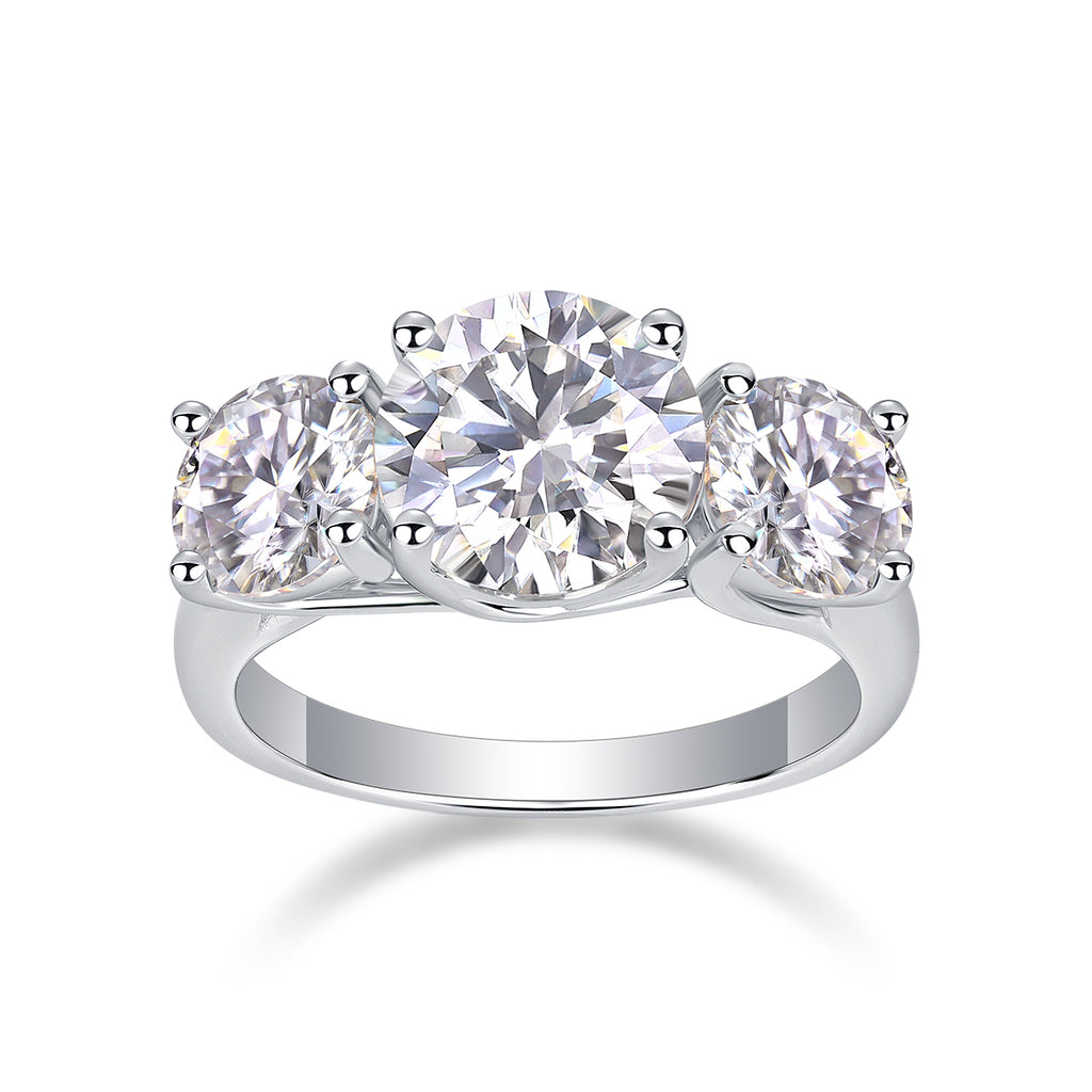 Three Lives Of Fortune 3ct Moissanite Ring