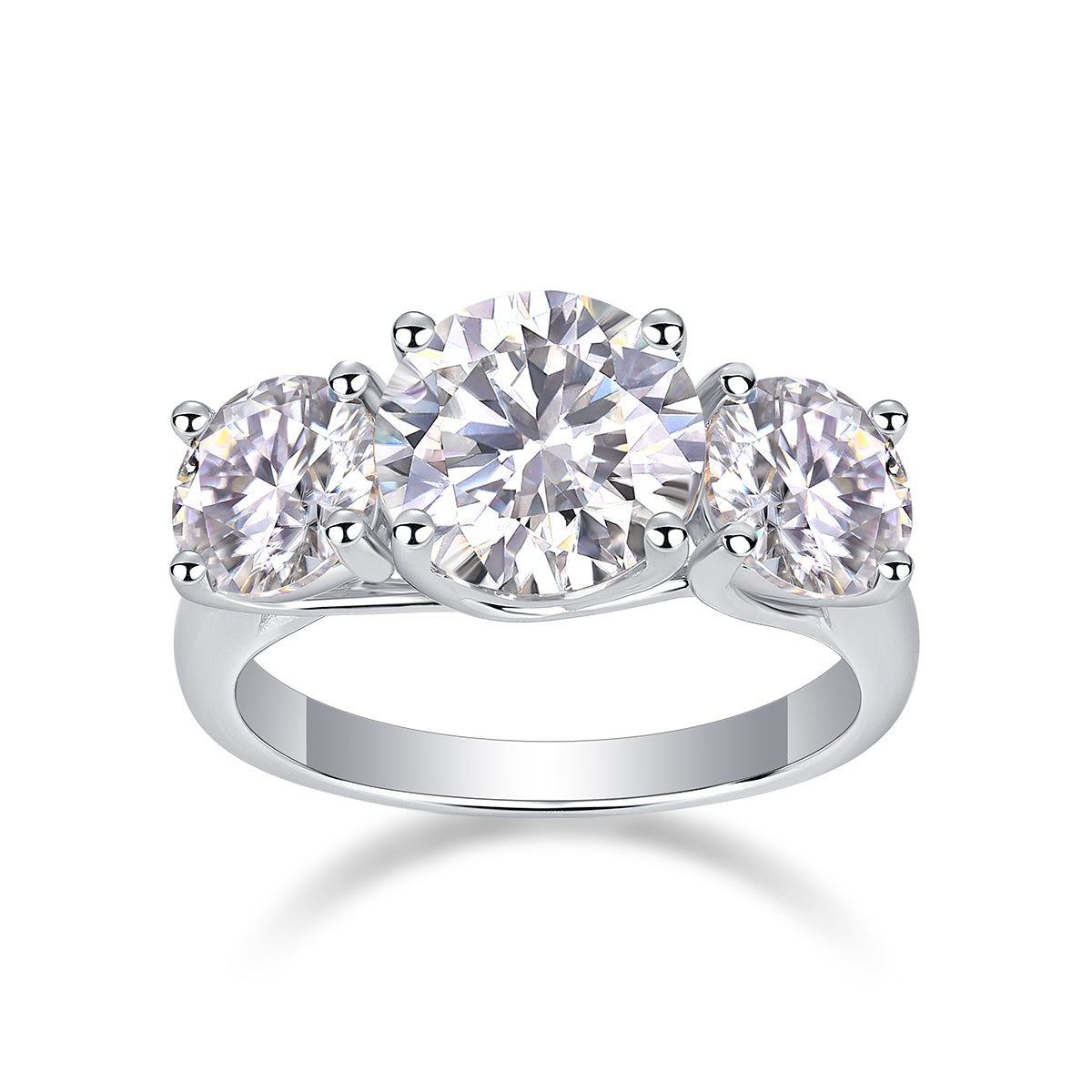 Three Lives Of Fortune 3ct Moissanite Ring