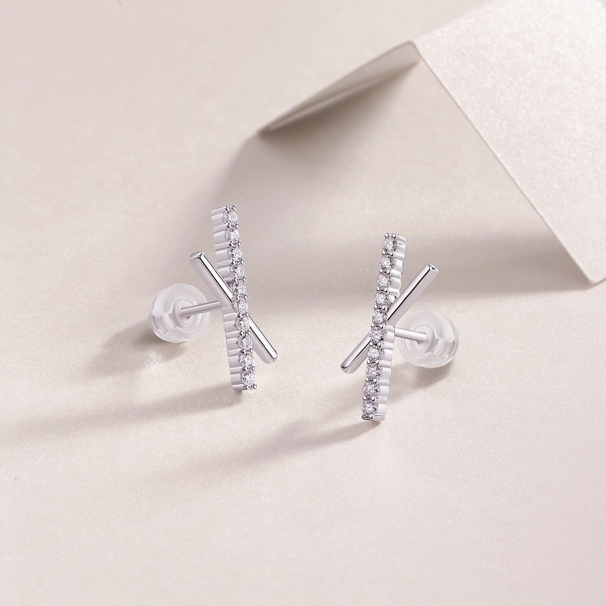 Intertwined Souls Moissanite Stud Earrings