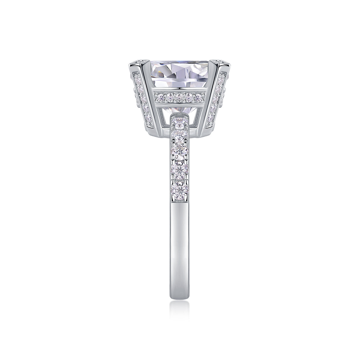 Radiant Star Ring 5ct Moissanite S925 Silver
