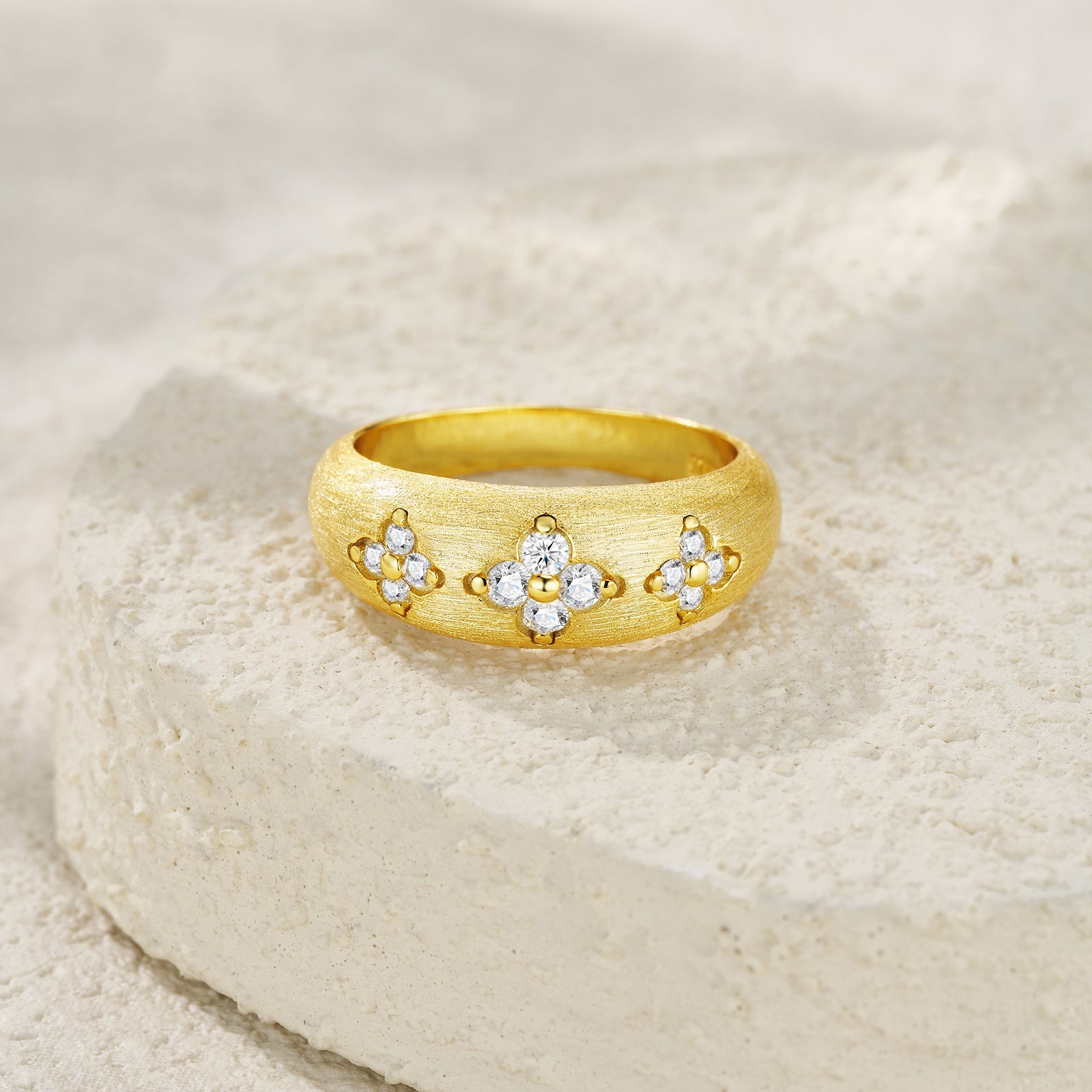 Astral Plane Moissanite Ring - Gold Silver