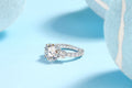 Cygnus Loop Moissanite Ring 5ct Silver
