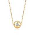 Rigil Kent Moissanite Necklace Gold-Plated 0.1ct