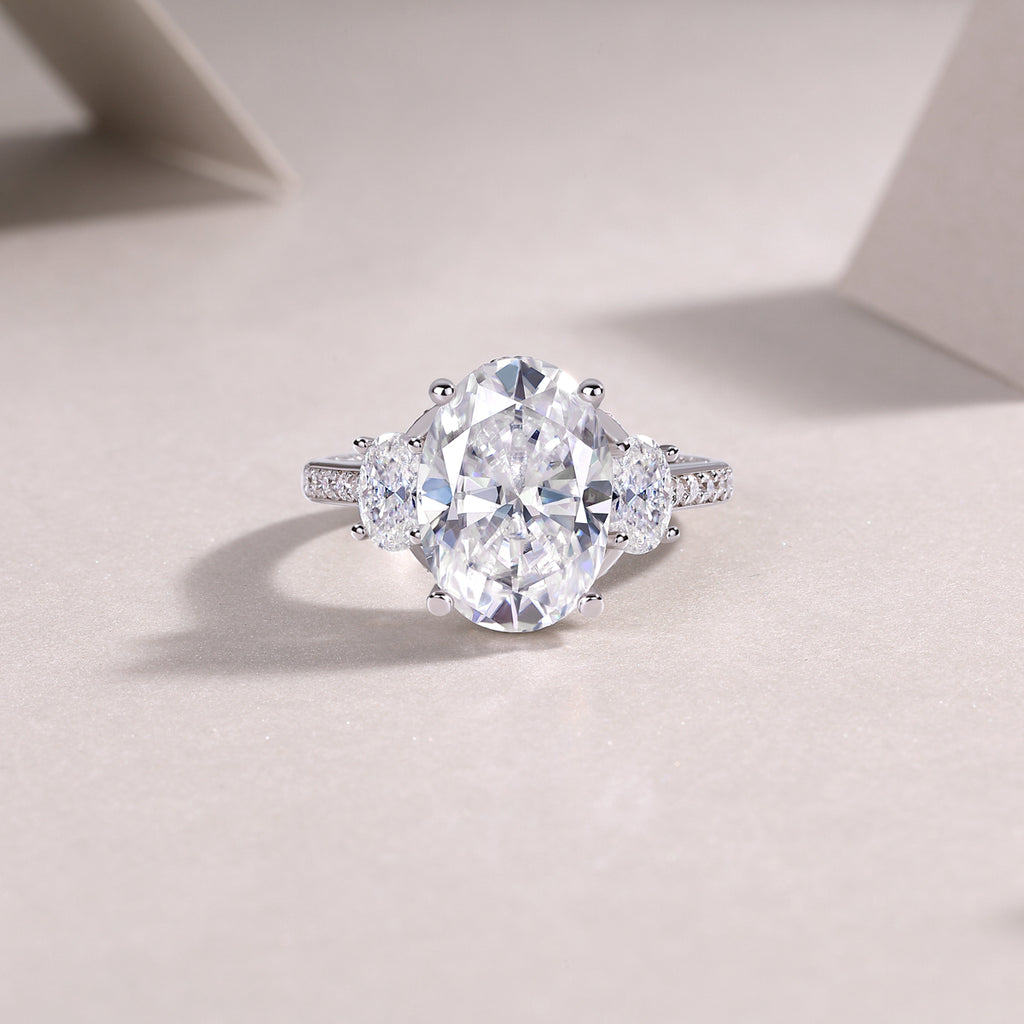 Orion Moissanite Spur Ring - Silver