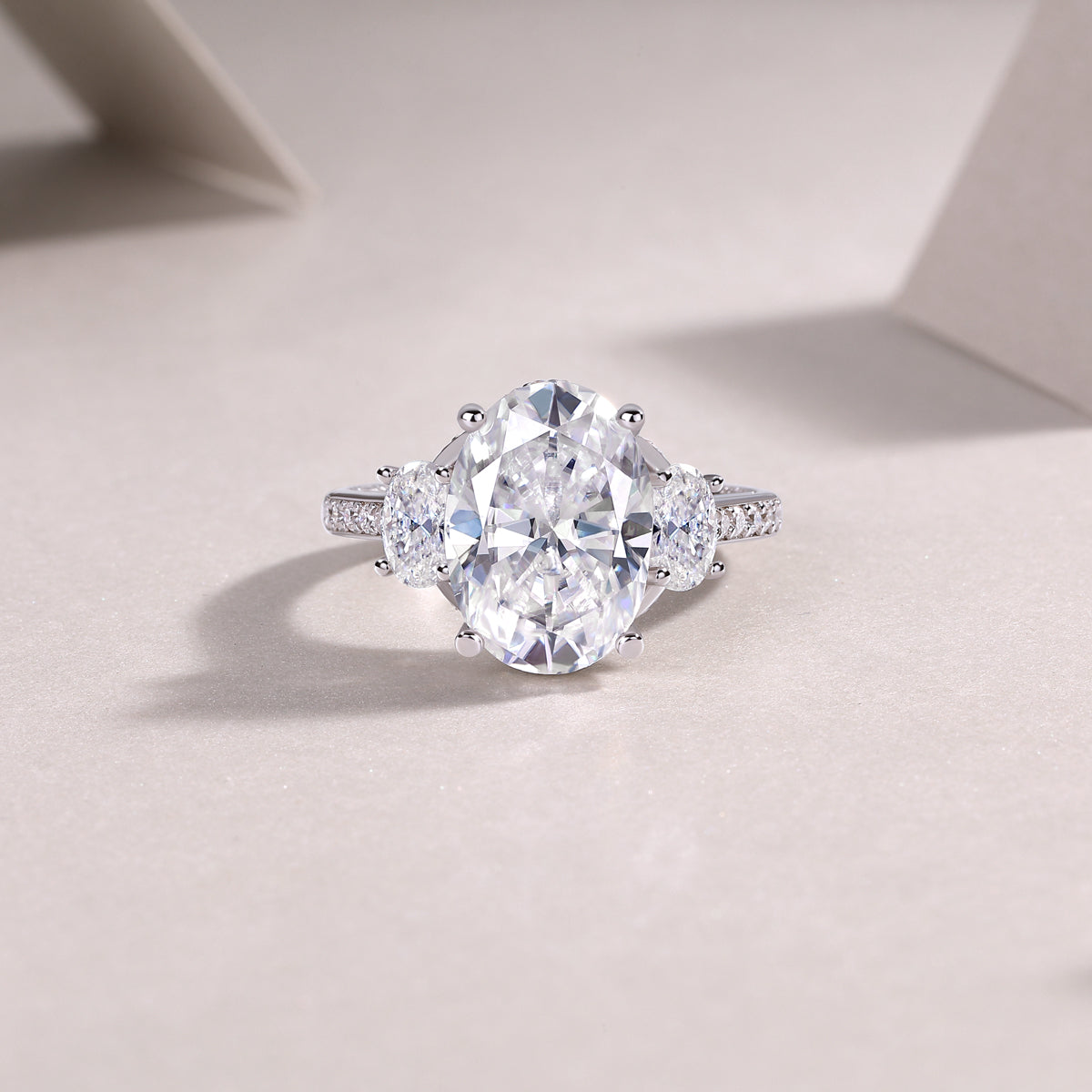 Orion Moissanite Spur Ring - Silver