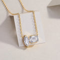 Star Map Necklace - Moissanite Gold Plated