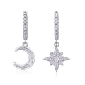SunMoon Radiance Moissanite Earrings