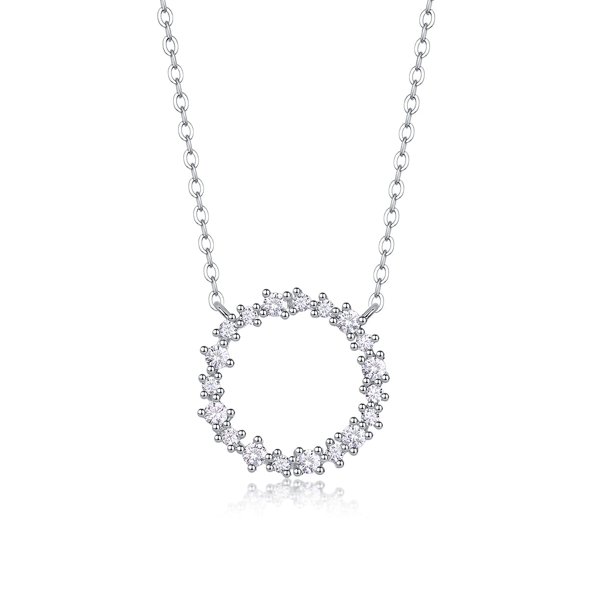 Bibo Moissanite Necklace - S925 Silver 40cm