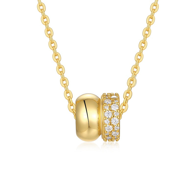 Macro Muse Moissanite Necklace Gold-Plated