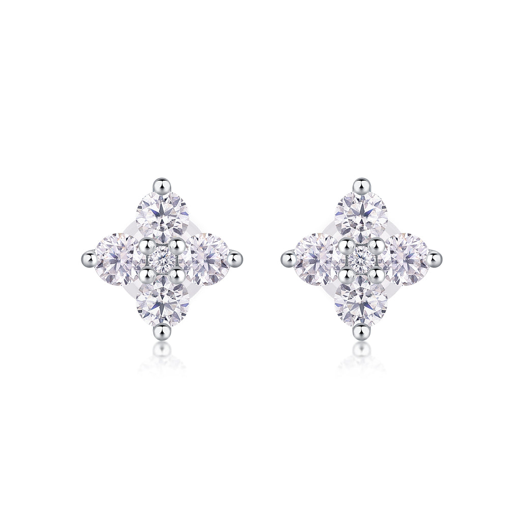 Silent Nova Moissanite Stud Earrings S925 Silver