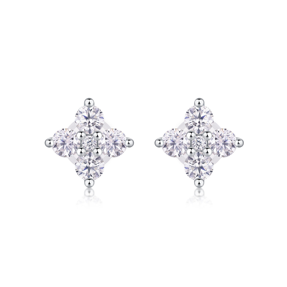 Silent Nova Moissanite Stud Earrings S925 Silver
