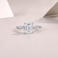 Chasing Light Moissanite Ring Silver
