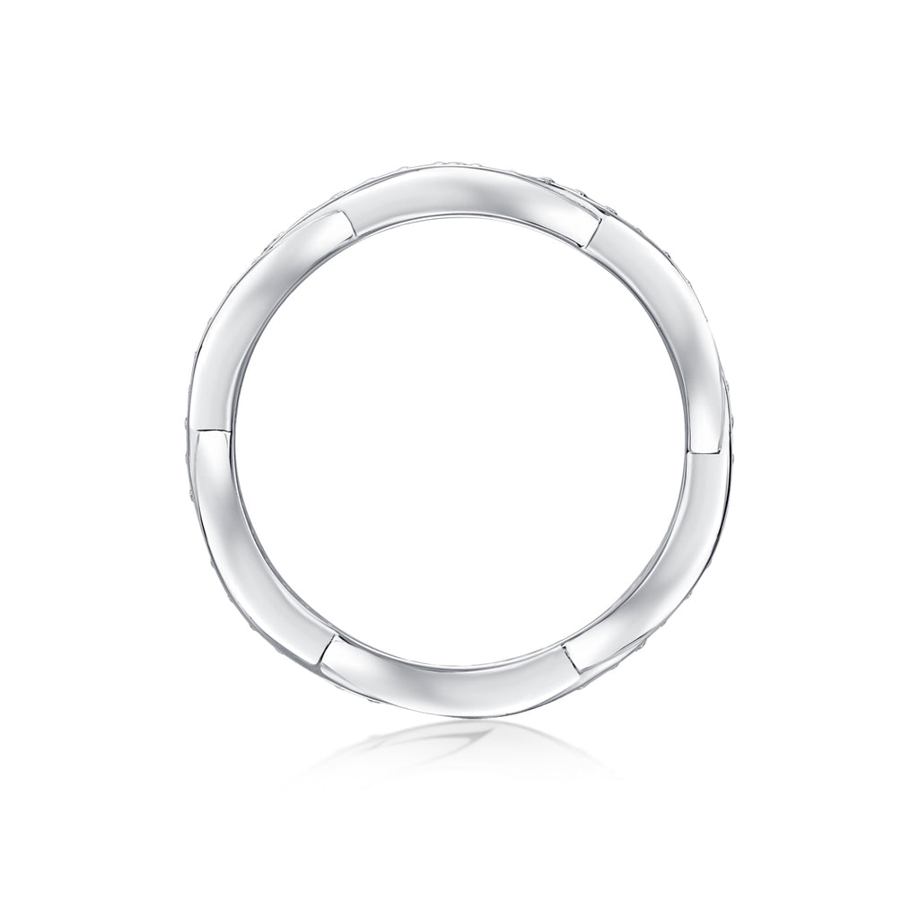 Stellar Braid Ring Moissanite S925 Silver