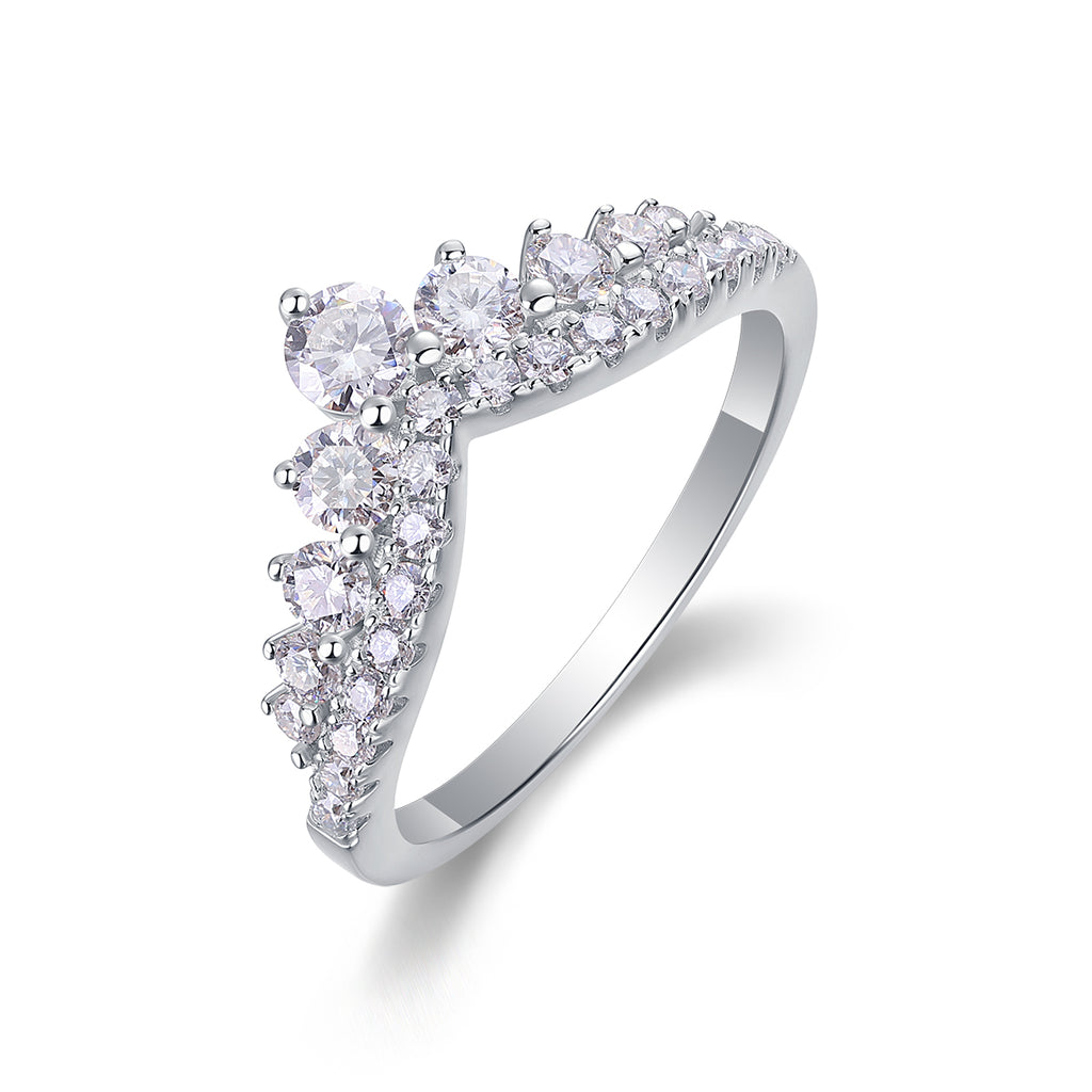 Queen's Grace Moissanite Ring - S925 Silver