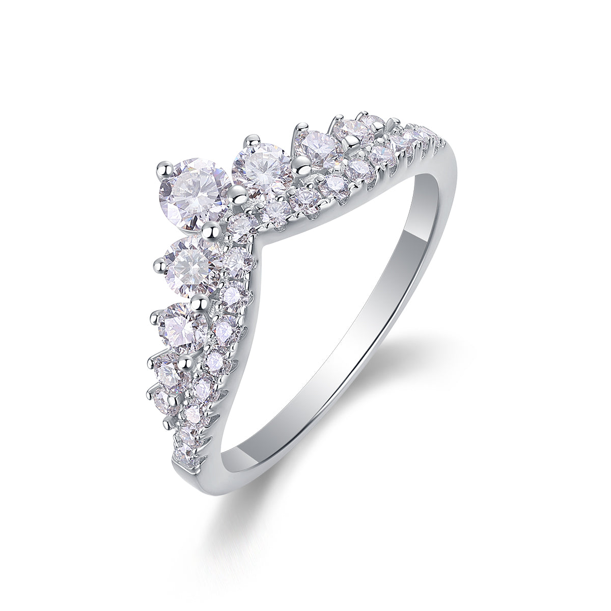 Queen's Grace Moissanite Ring - S925 Silver