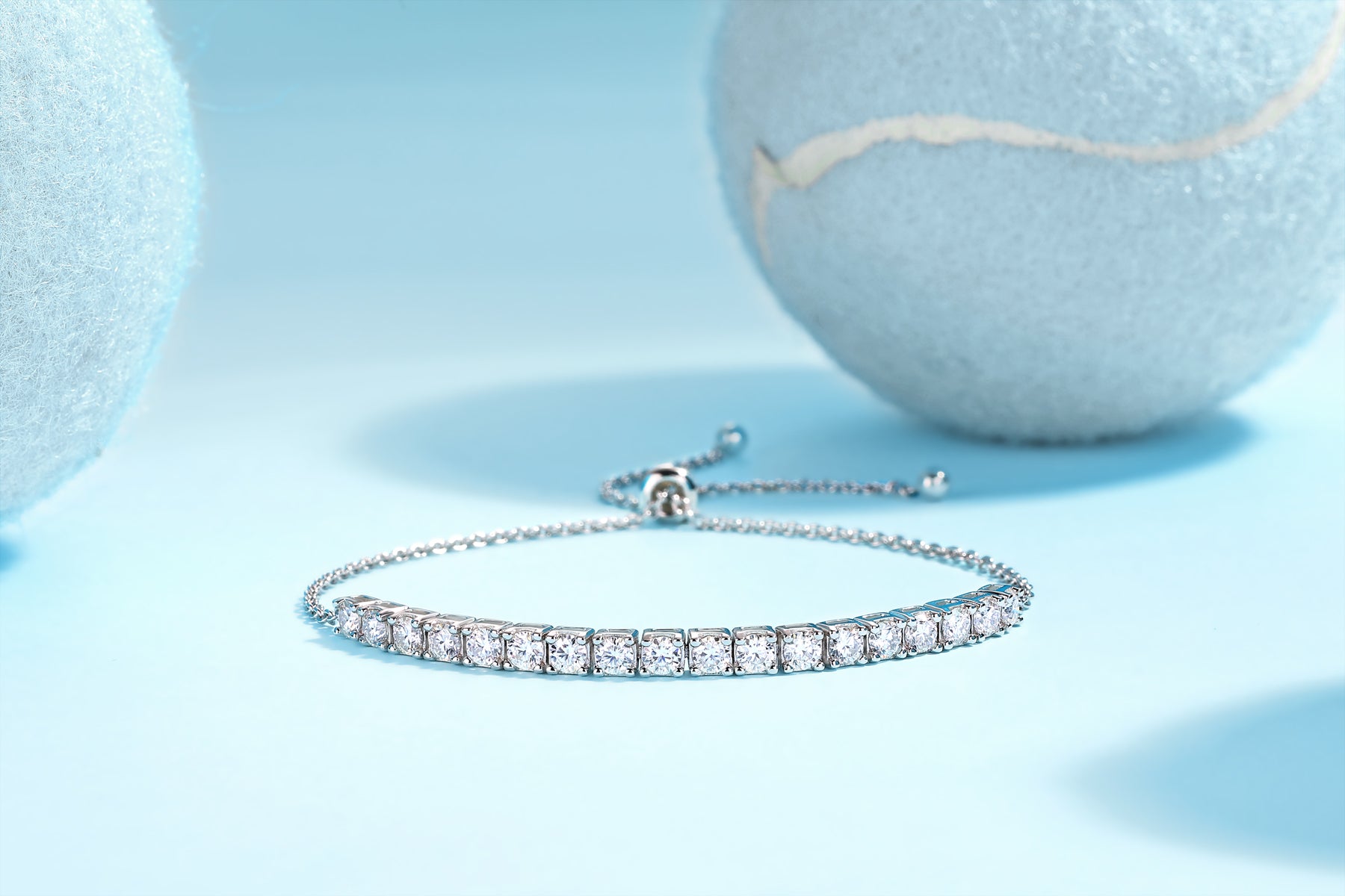 Moonlit River Bracelet Moissanite S925 Silver