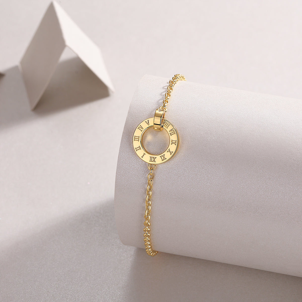 Golden Moissanite Bracelet - S925 Silver 18cm