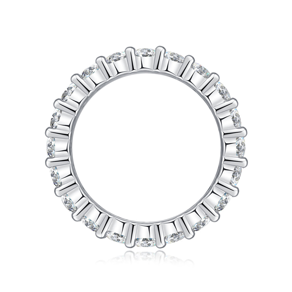 Equinox Line Ring Moissanite 3x5 S925 Silver