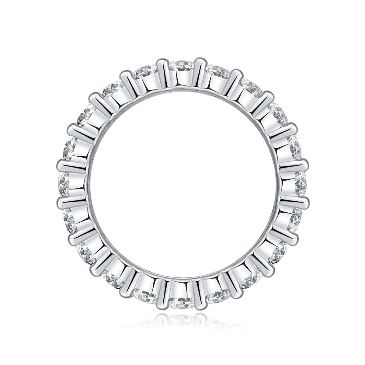 Equinox Line Ring Moissanite 3x5 S925 Silver