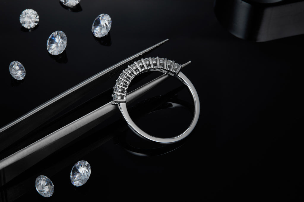 Shadow Bloom Moissanite Ring - S925 Silver