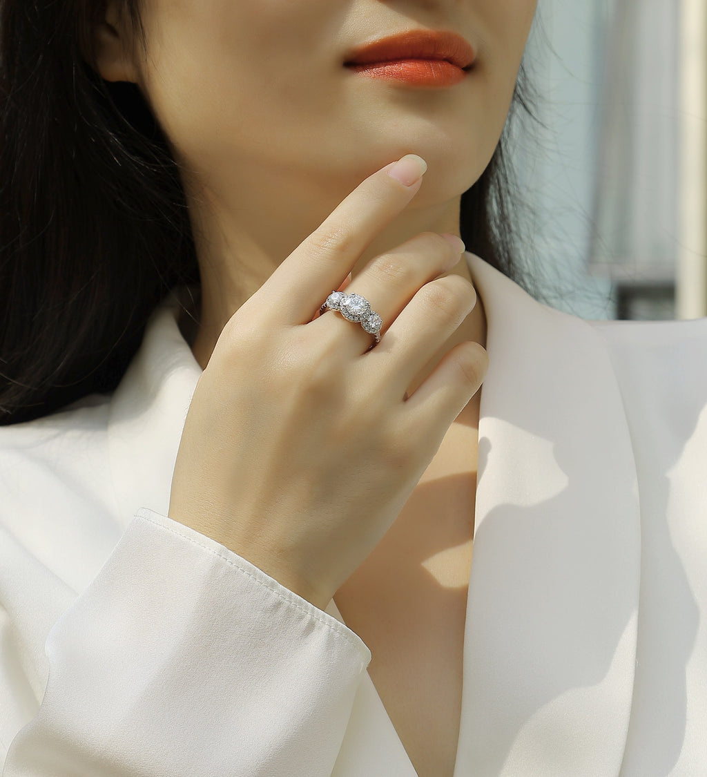 Perihelion Ring 1 Carat Moissanite S925 Silver