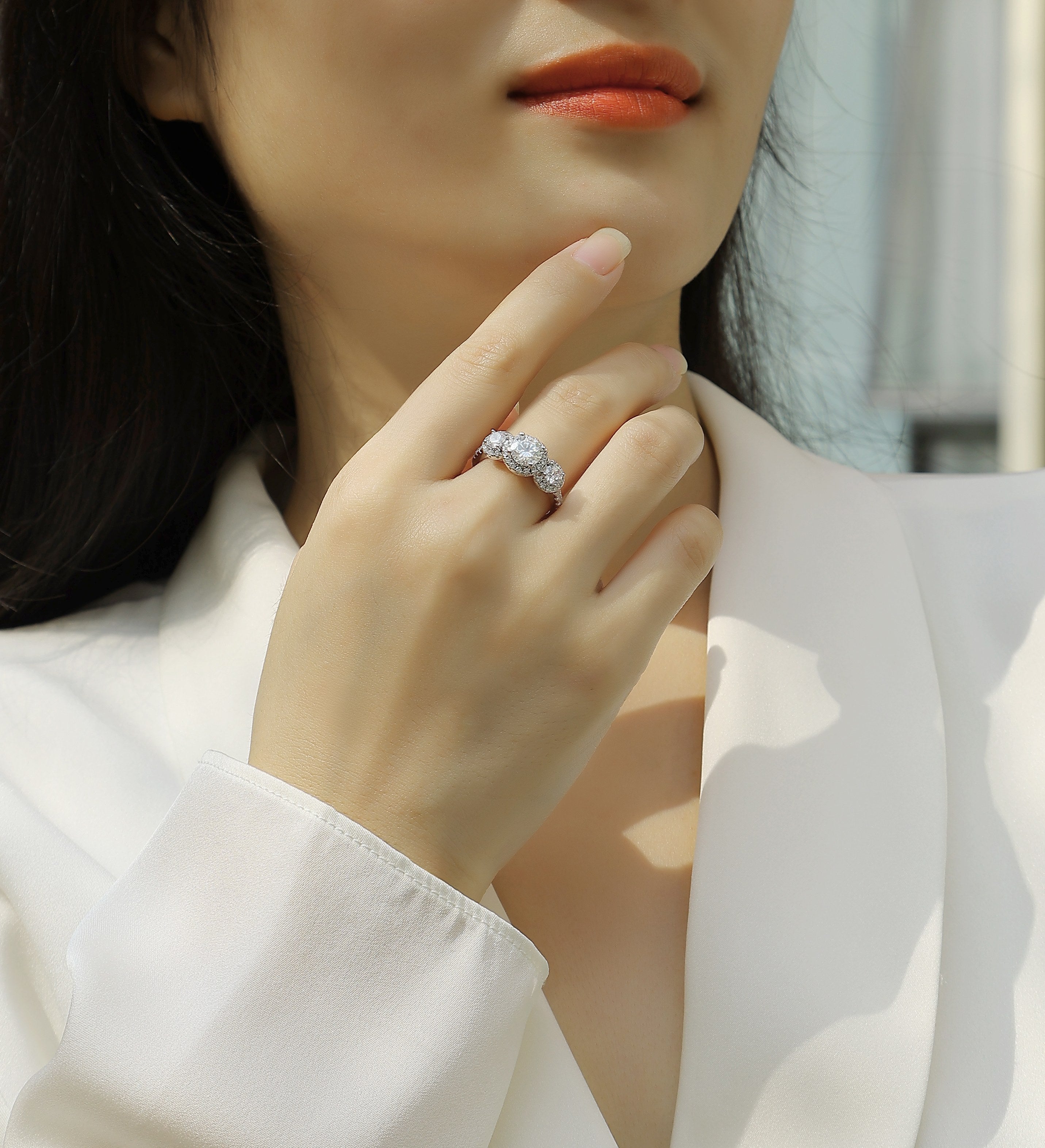 Perihelion Ring 1 Carat Moissanite S925 Silver