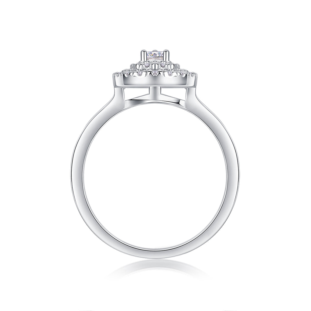 Magnetic North Moissanite Ring S925 Silver