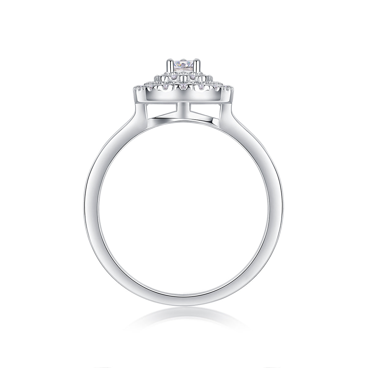 Magnetic North Moissanite Ring S925 Silver