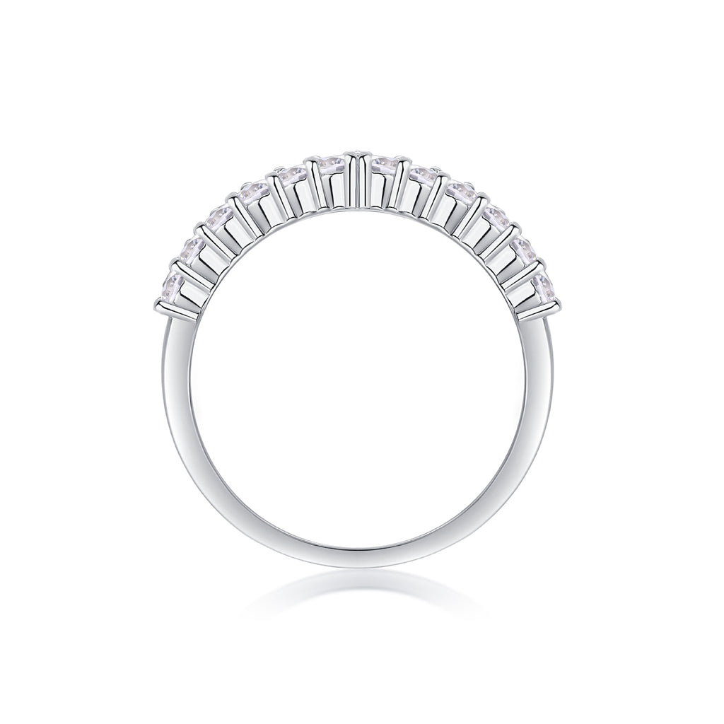 Regulus Crown Moissanite Ring Silver