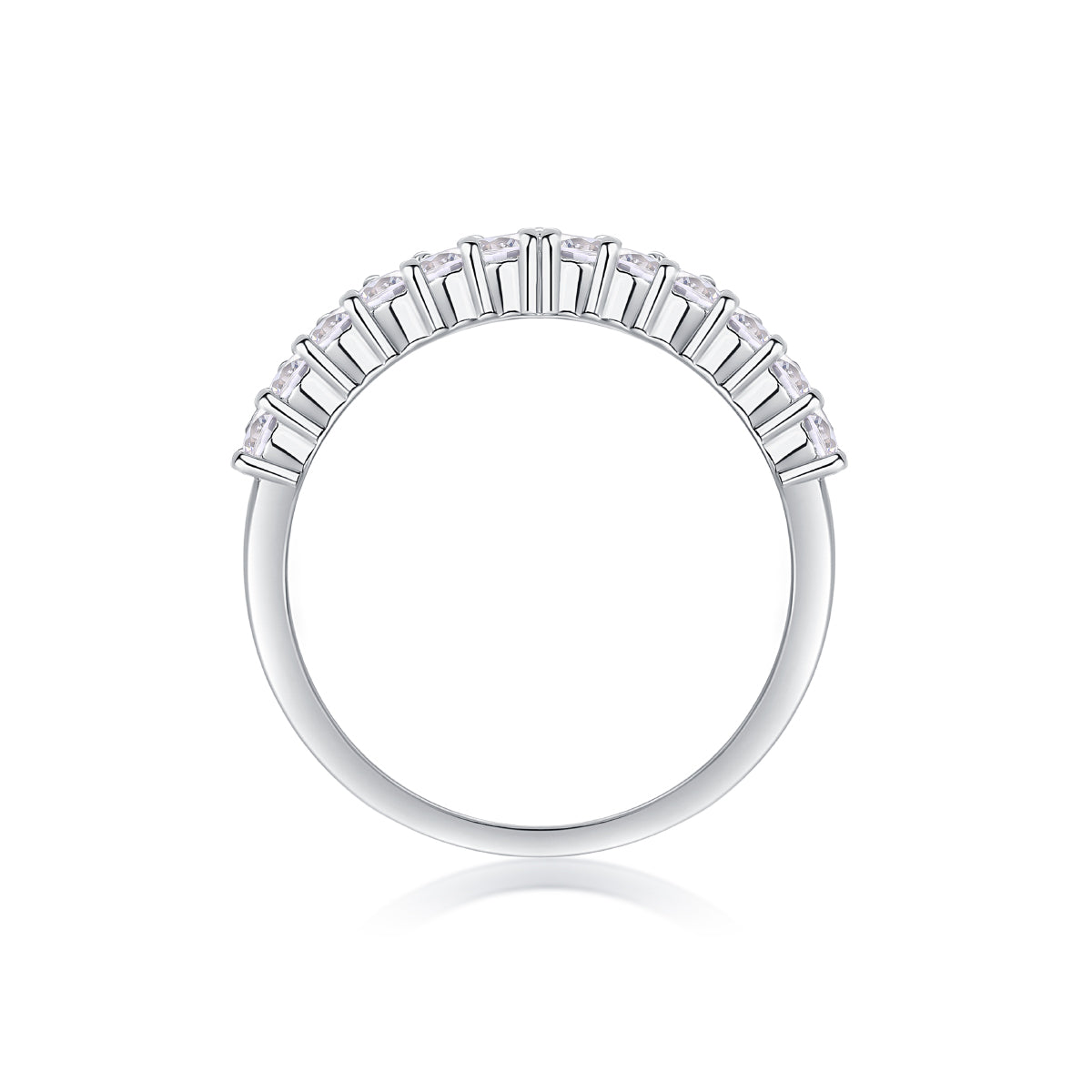 Regulus Crown Moissanite Ring Silver