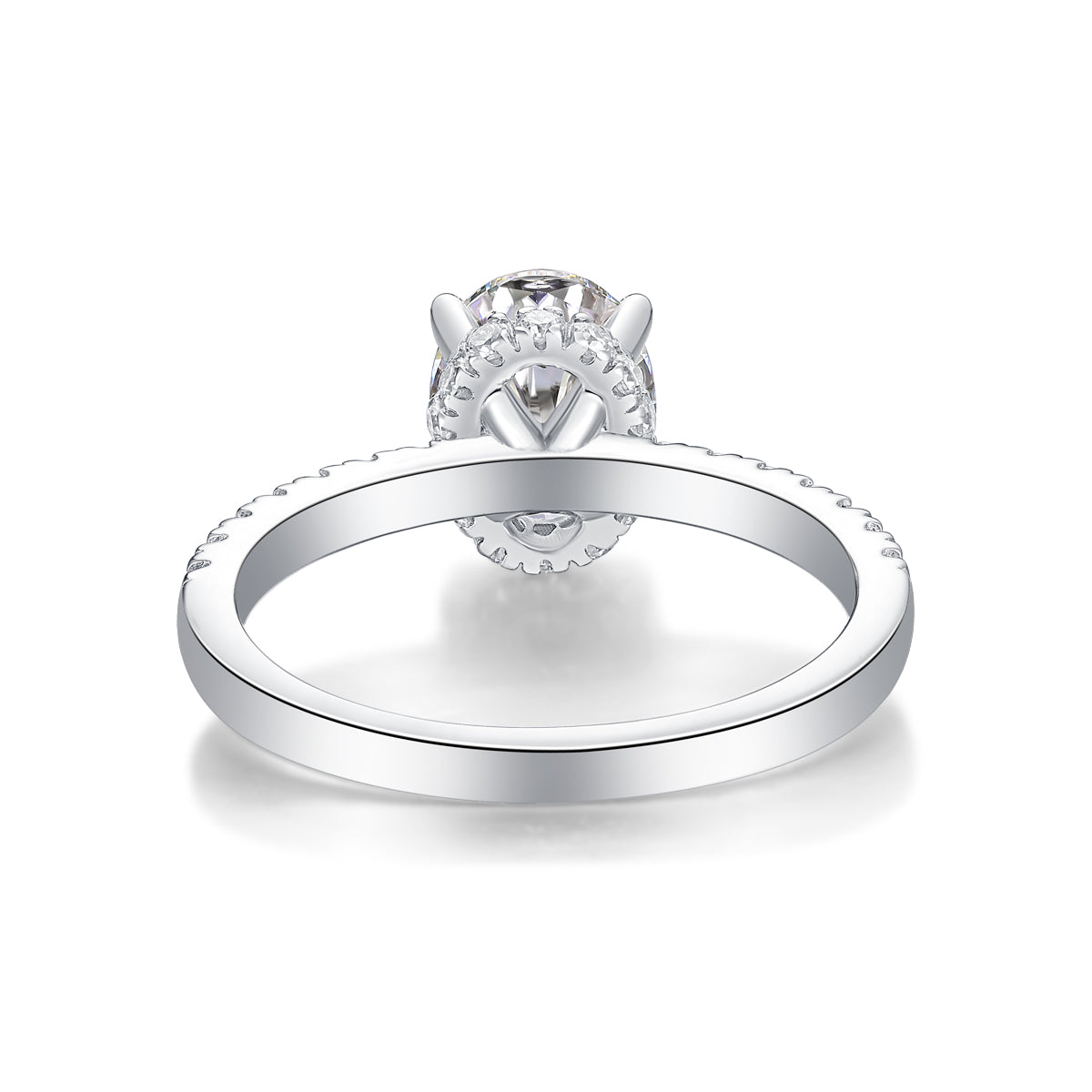 Aurora Oval Moissanite Ring - S925 Silver