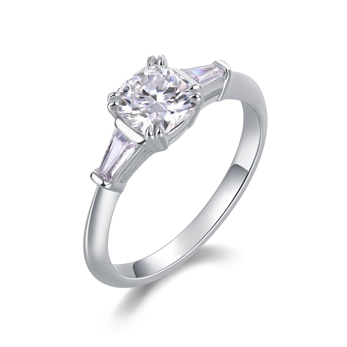 Lyra Chord Moissanite Ring - S925 Silver
